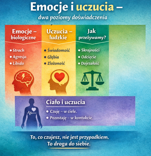 Emocje i uczucia dwa poziomy doświadczenia - Zatrzymajsiezela